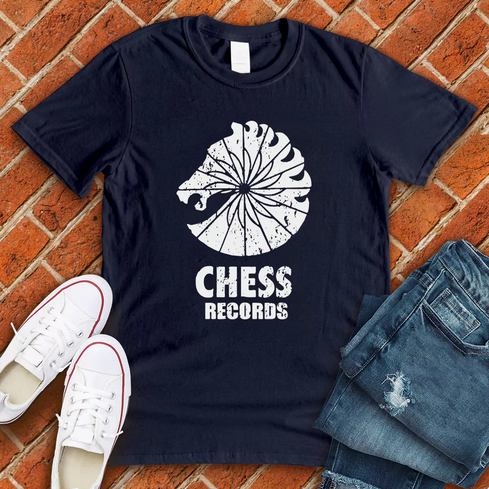 chess records navy tshirt