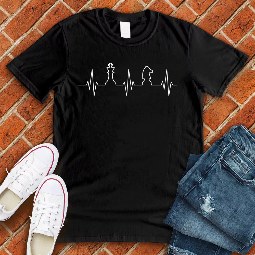 Chess Heartbeat  Chess Lovers T-shirt