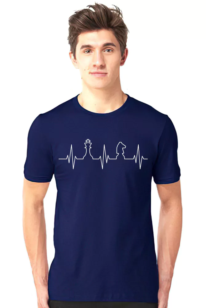 Chess Heartbeat & Chess Lovers T-shirt