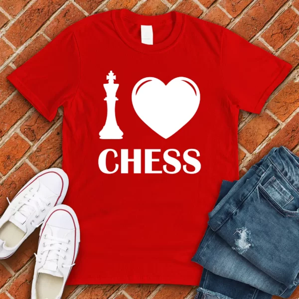 Shirt Women Chess Casual English Manga Red Long