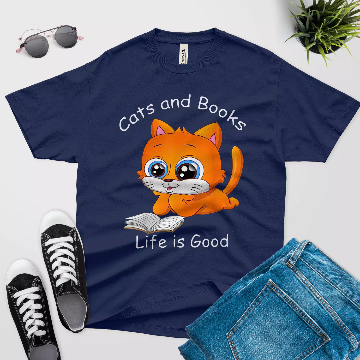 https://redpishi.com/wp-content/uploads/2022/01/Cats-and-books-life-is-good-t-shirt-navy-blue-color.webp