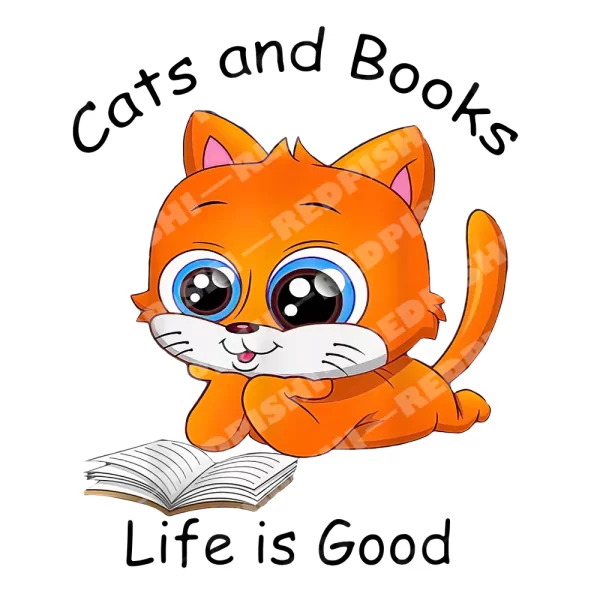 Books and Cats Life Is Good - Personalized Gifts Custom Cat Tumbler fo —  GearLit