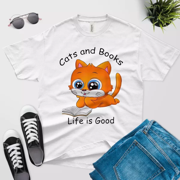 Books and Cats Life Is Good - Personalized Gifts Custom Cat Tumbler fo —  GearLit