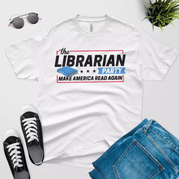 librarian party shirt - Make America read again T-shirt