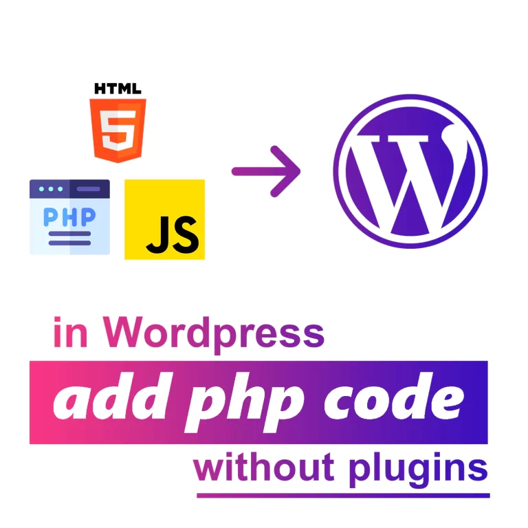 how to add PHP code in wordpress