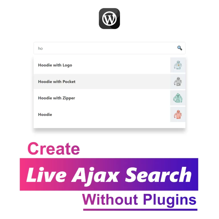 How To Add Live Ajax Search In WordPress