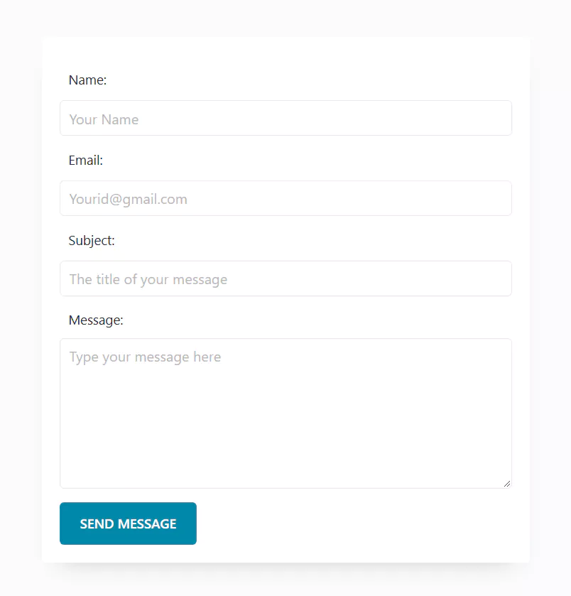 Wordpress contact form created without plugin in blocksy theme
