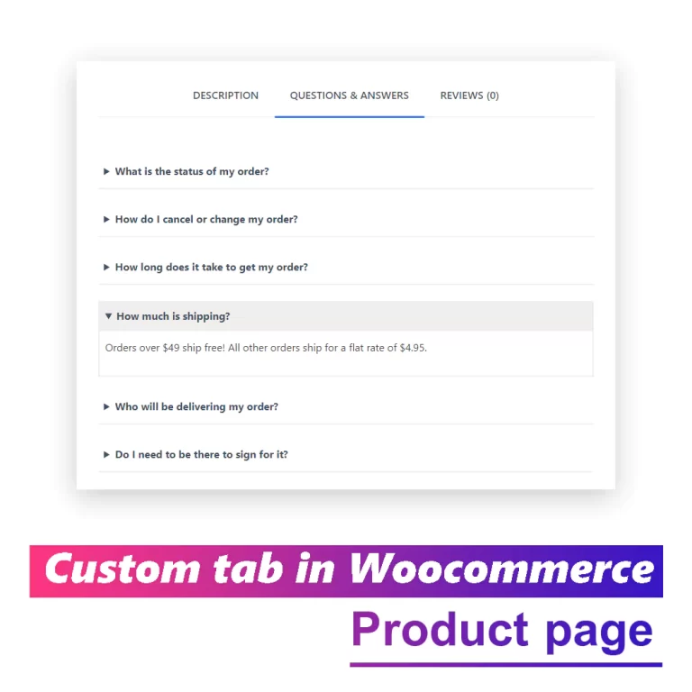 Add Custom tab in Woocommerce product page without plugin