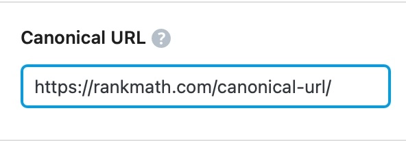 rank math canonical url