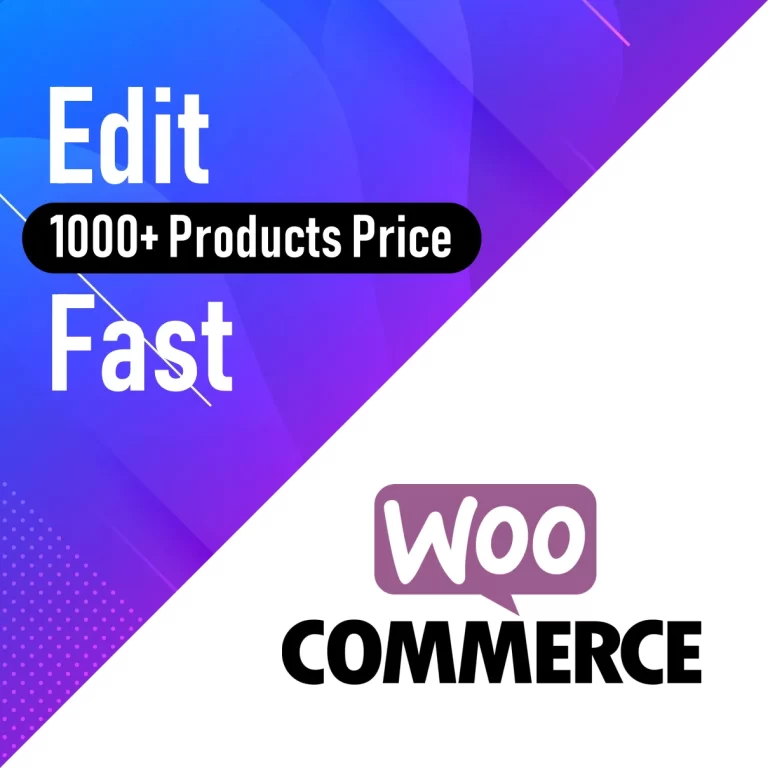 bulk edit price Woocommerce