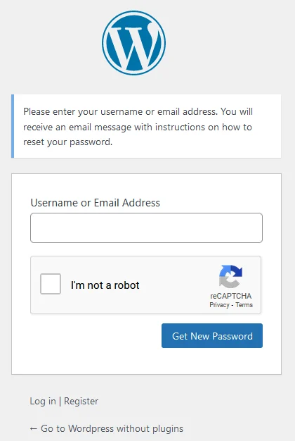 Add reCaptcha to Lost Password Form Without Plugin