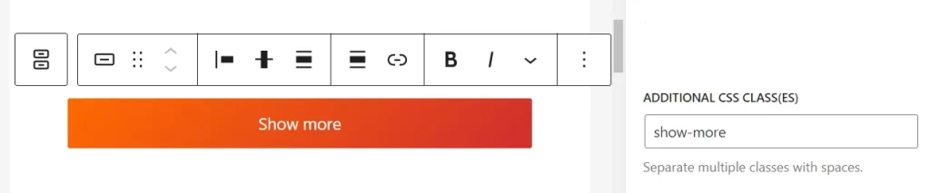 Show more button on WordPress