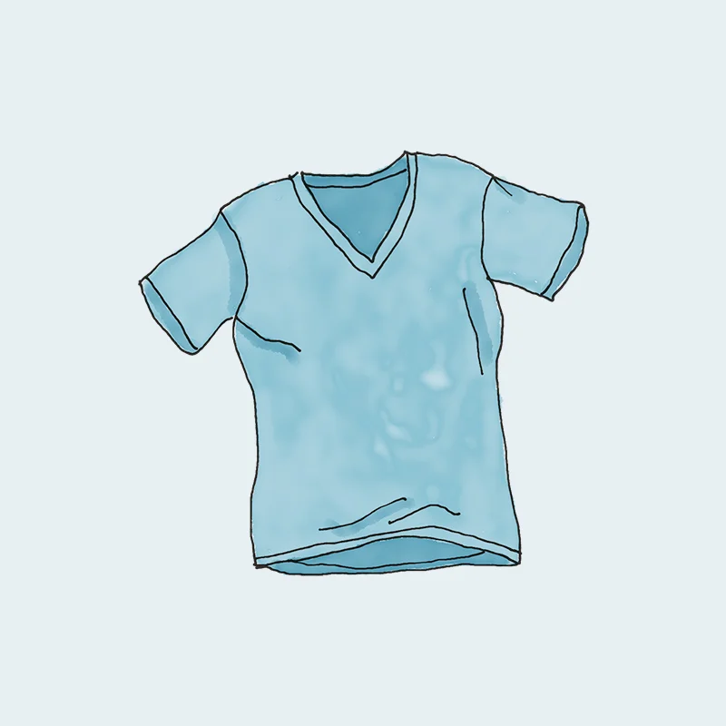 blue t shirt for WordPress image compression