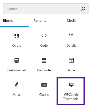 Wordpress Testimonial Slider Block Icone